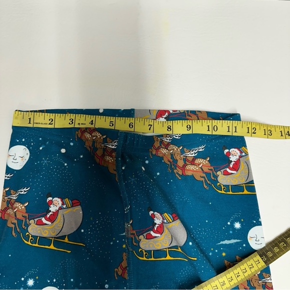 Hanna Andersson Kids Blue Santa Pajamas set Sz 169 cm US 14 organic cotton nwot - Picture 7 of 10